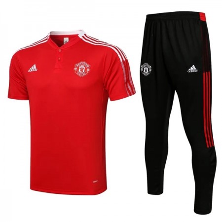 Manchester United Tränings Polo 2022-23 Röd vit Manchester United Tränings Polo 2022-23 Röd vit